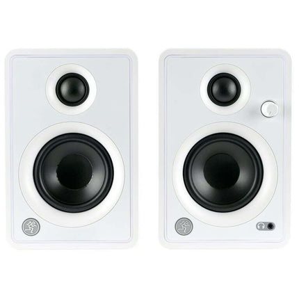 Mackie CR3-XBT 3" Multimedia Monitors with Bluetooth, White (Pair)