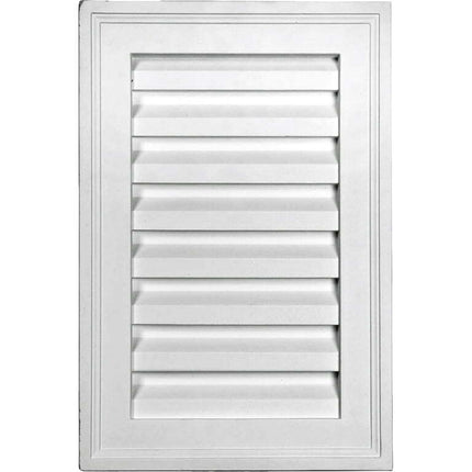 12"W x 12"H Rectangle Urethane Gable Vent Louver, Non-Functional