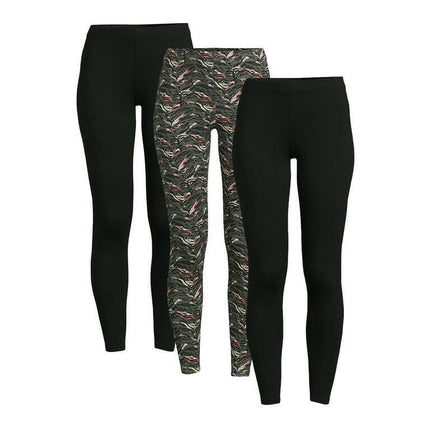 No Boundaries Women's Juniors Ankle Leggings 3-pack