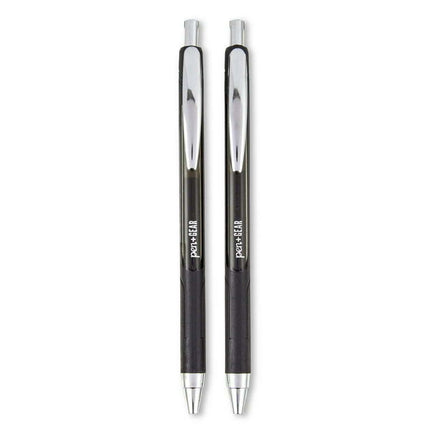 Pen+Gear Retractable Gel Pens, Medium Point, 0.7 mm, Black, 2 Count, 192532