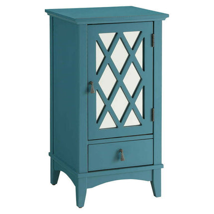 ACME Ceara Rectangular Accent Table in Teal