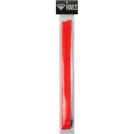 Red Skateboard Rails Old School Plastic with Mounting Screws by Black Diamond