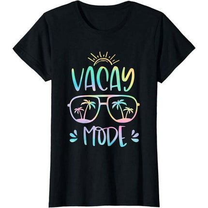 Vacay Mode Cute Vacation Summer Cruise Getaway Holiday T-Shirt Women Tops