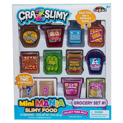 Cra-Z-Art Cra-Z-Slimy Mini Mania Slimy Food, Multicolor Slime Ages 6 and up