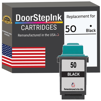 Remanufactured DoorStepInk Ink Cartridge for Lexmark #50 Black