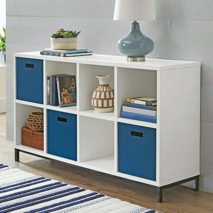 Better Homes & Gardens 8-Cube Organizer with Metal Base, White