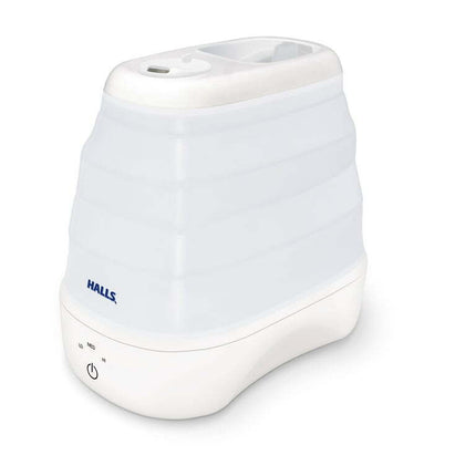 Crane x HALLS® Collapsible Cool Mist Humidifier, 3.5L/1 Gallon, White