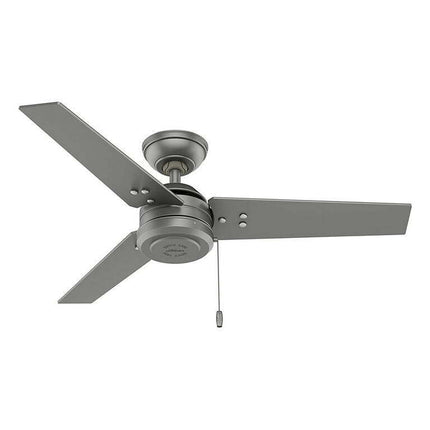 Hunter Fan Company Cassius 44" Indoor/Outdoor Ceiling Fan, Matte Silver