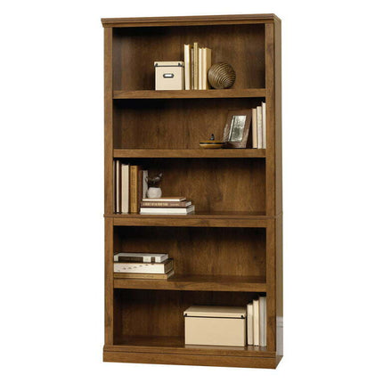 Sauder Select 5 - Shelf Bookcase, Oiled Oak Finish