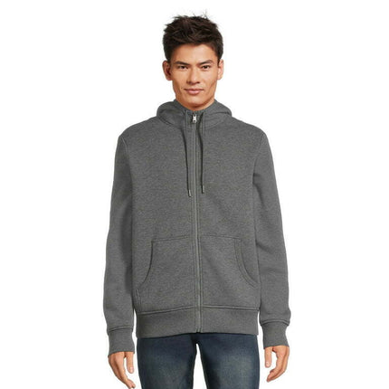 George Men’s Faux Sherpa Fleece Lined Jacket with Hood, Sizes S-3XL