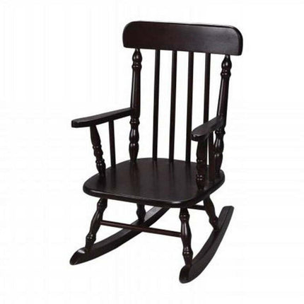 Giftmark Deluxe Children's Spindle Rocking Chair Espresso