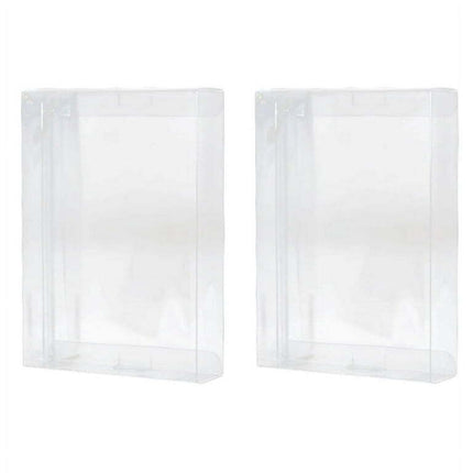 YUUZONE Clear Transparent Game Cartridge Box Case CIB Games Cover for SNES/N64