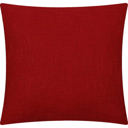 Mainstays Solid Texture Polyester Square Decorative Throw Pillow, 18" x 18", Red