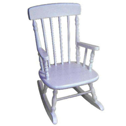 Gift Mark Deluxe Children s Spindle Rocking Chair White