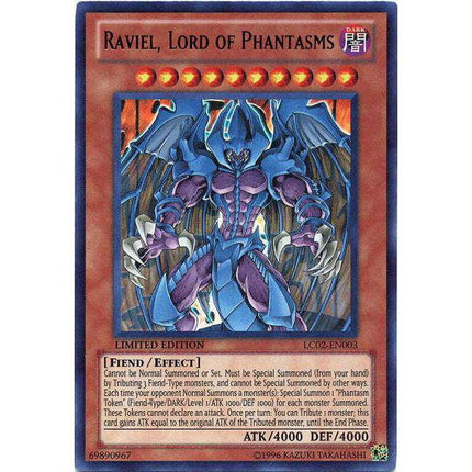 YuGiOh Legendary Collection 2 Ultra Rare Raviel, Lord of Phantasms LC02-EN003