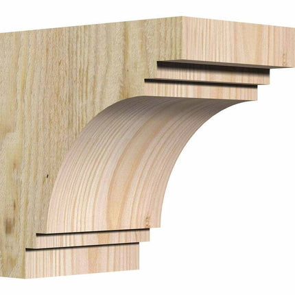 4"W x 6"D x 6"H Pescadero Rough Sawn Corbel, Douglas Fir