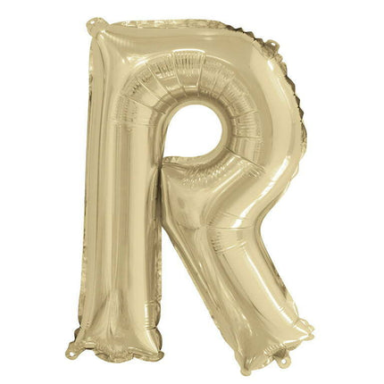 Way to Celebrate! Foil Letter Balloon, "R", Gold, 14in