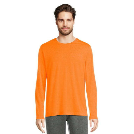 Athletic Works Men's Tri-Blend Active T-Shirt with Long Sleeves, Sizes S-3XL