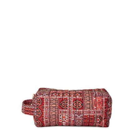 Time and Tru Women's Quilted Pouch with Handle Patchwork