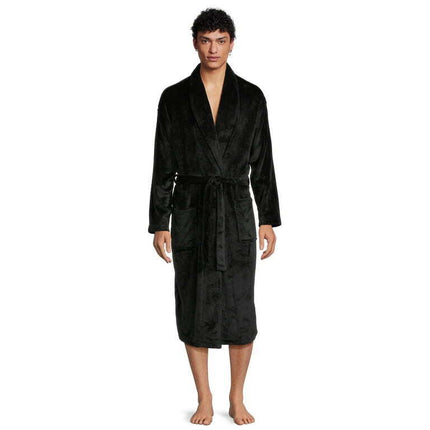 George Men's Plush Shawl Collar Robe, Sizes S/M-2XL