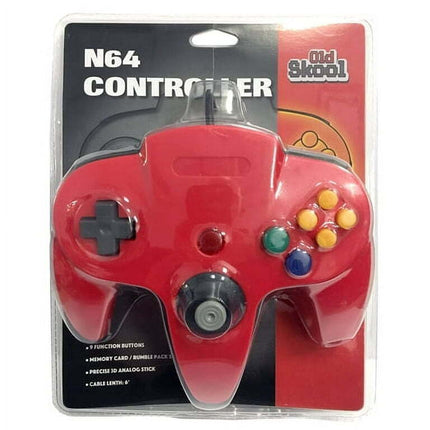 Old Skool N64 Controller for the Nintendo 64 - Red
