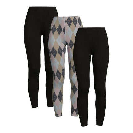 No Boundaries Women's Juniors Ankle Leggings 3-pack