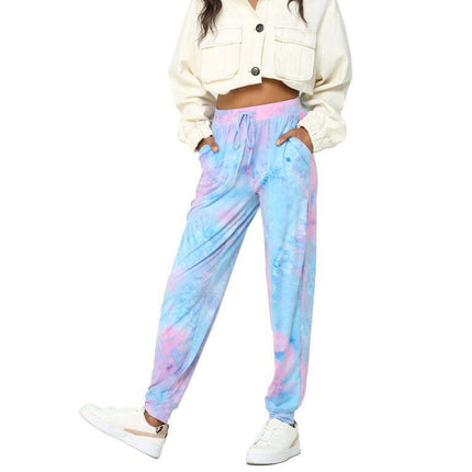 Doublju Women's Elastic Waist Fashion Jogger Pants (Plus Size Available)