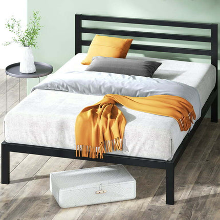 Zinus Mia 38" Metal Platform Bed Frame with Headboard, Queen