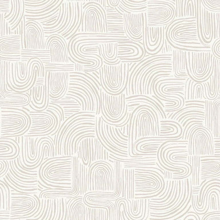 Tempaper Swell Sand Swirl Removable Peel and Stick Wallpaper, 20.5" x 16.5'