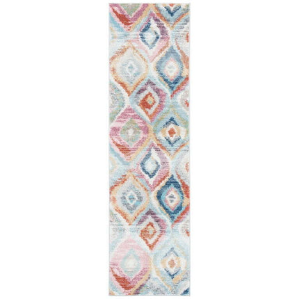 SAFAVIEH Phoenix Collection PHX290M Light Blue / Pink Rug