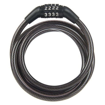 Brinks, Vinyl Covered, 5/16in x 5ft Flexible Steel Combination Cable Lock