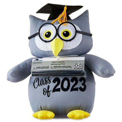 Way To Celebrate Graduation 11-Inch Plush Autograph Pal, Owl