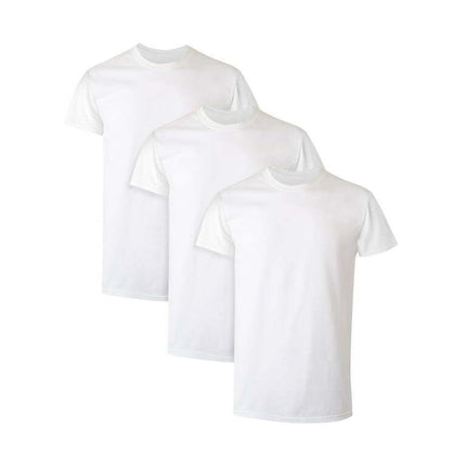 Mens ComfortSoft White Crew Neck T-Shirt 3-Pack