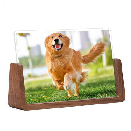 5x7 Inches Photo Frames U Shape Solid Rustic Wooden Photo Frames for Desktop