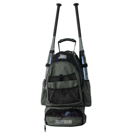 Tanel 360 Bat Pack Baseball/Softball Backpack Bag - Charcoal