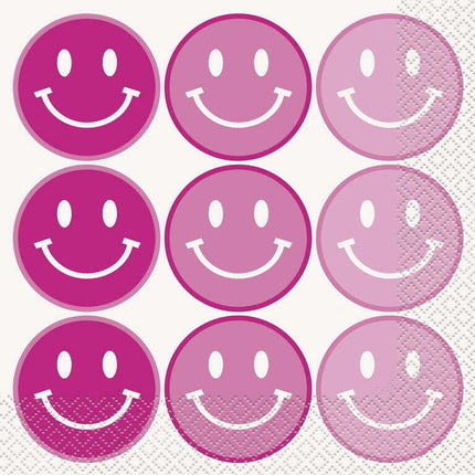 Way to Celebrate! Cheerful Pink Paper Luncheon Napkins, 6.5in, 20ct