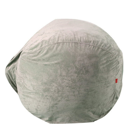 Pompotops Large Storage Bags Kids Stuffed Plush Toy Storage Bag Soft Pouch Stripe Fabric Chair, Gray