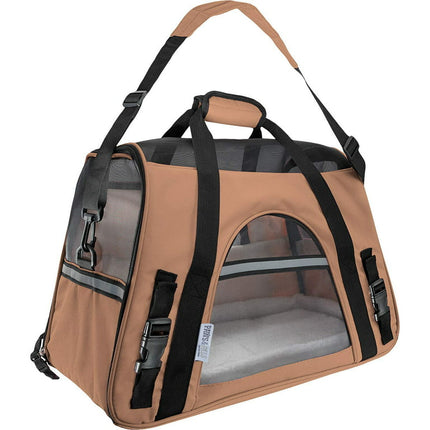 Paws & Pals Pet Dog Carrier Soft Sided FAA Airline Approved (Small) (Beige)