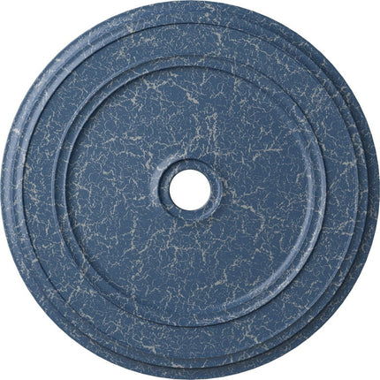 41 1/8"OD x 4"ID x 2 1/8"P Classic Ceiling Medallion (Fits Canopies up to 5 1/2"), Hand-Painted Americana Crackle
