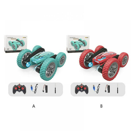 Kids Baby Remote Control Car Toys, 4WD 2.4Ghz Double Sided 360° Rotating RC Car with Headlights