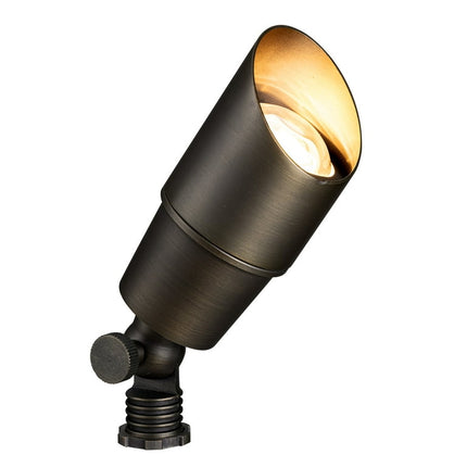 Gardenreet Mini Solid Brass Landscape Spotlight,12V Low Voltage Uplight Outdoor LED Landscape Light Fixture Without Bulb
