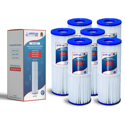 AFC™ Brand Model # AFC-4950 , Swimming Pool and Spa Filter , Compatible with Pleatco PRB50-IN-M - 6 Filters