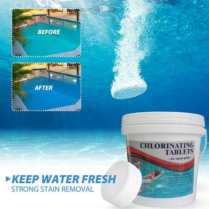 Alicacho 3 inch Chlorine Tablets for Swimming Pools 5 lbs Chlorine Stabilized Spa Hot Tubs Bathtub Chlorinating Tablets