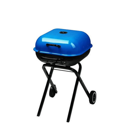 Americana Walk-A-Bout Portable Charcoal Grill in Blue