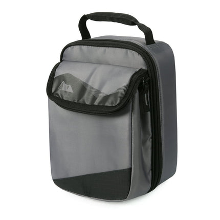 Arctic Zone Expandable Upright HardBody® Reusable Lunch Box, Gray and Black
