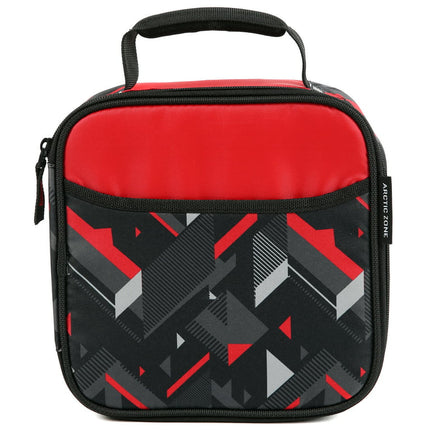 Arctic Zone Lunch Box Combo with Thermal Insulation, Tesseract Gray/Red