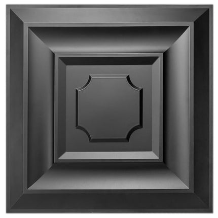 Art3d 24x24 Drop Ceiling Tiles Pack of 12pcs in Black