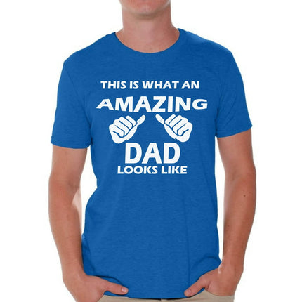 Awkward Styles This Is What An Amazing Dad Looks Like Shirt Amazing Dad Mens Graphic Tshirt Tops Daddy Gifts for Fathers Day Dad Tshirt Father Gifts Best Dad Tshirts
