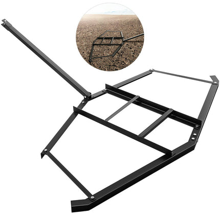 BENTISM Driveway Drag Tow Behind Drag Harrow 66'' Width, Steel Gravel Grader For ATV,UTV