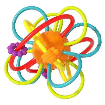 Baby Teething Sensory Toy, Teething Pain & Itchy Gums for Newborns & Babies 0-12 Months, Silicone Baby Teethers Set